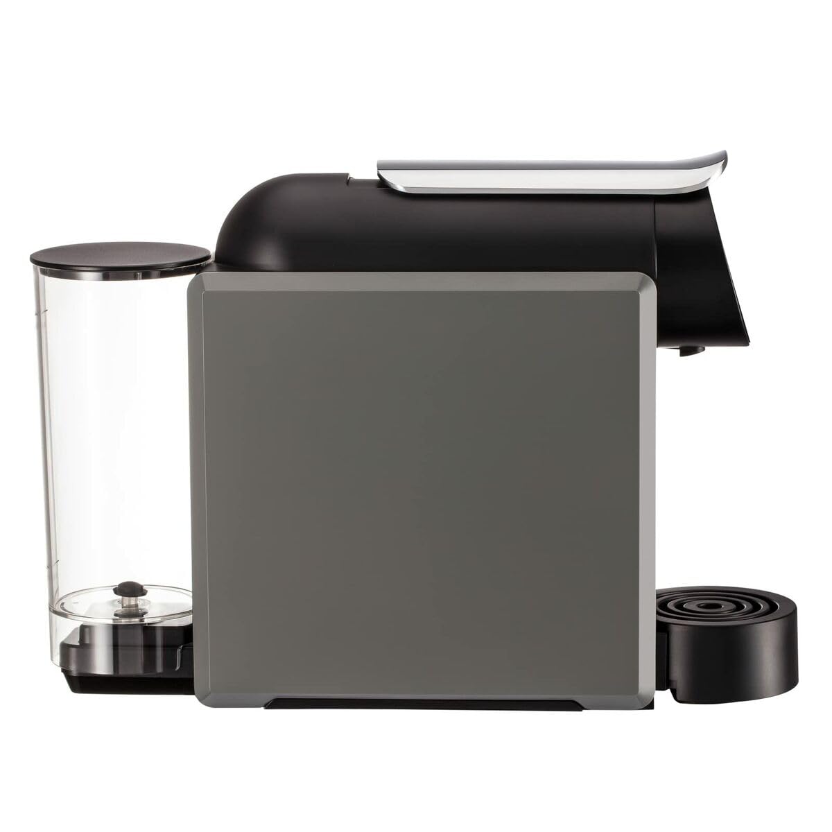 Cafetière à capsules compacte 19 bars, expresso rapide, design moderne gris