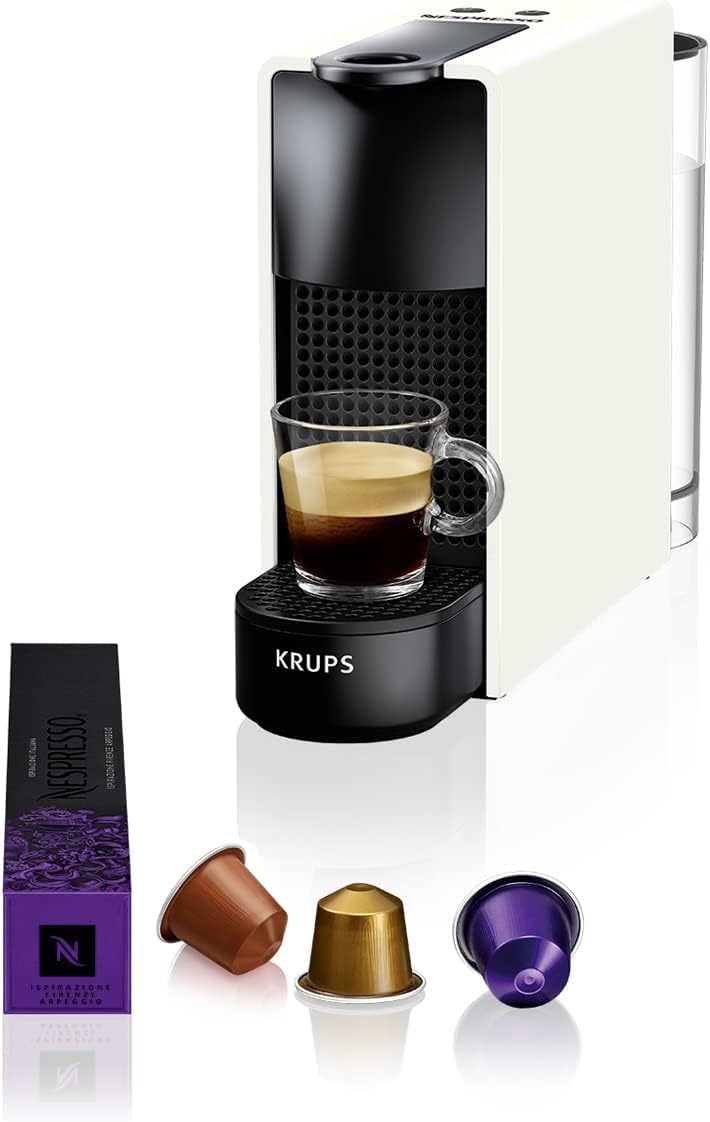 Essenza Mini Machine à Capsules de Café | 1260W | blanc | 0,7 litre et filtre à eau