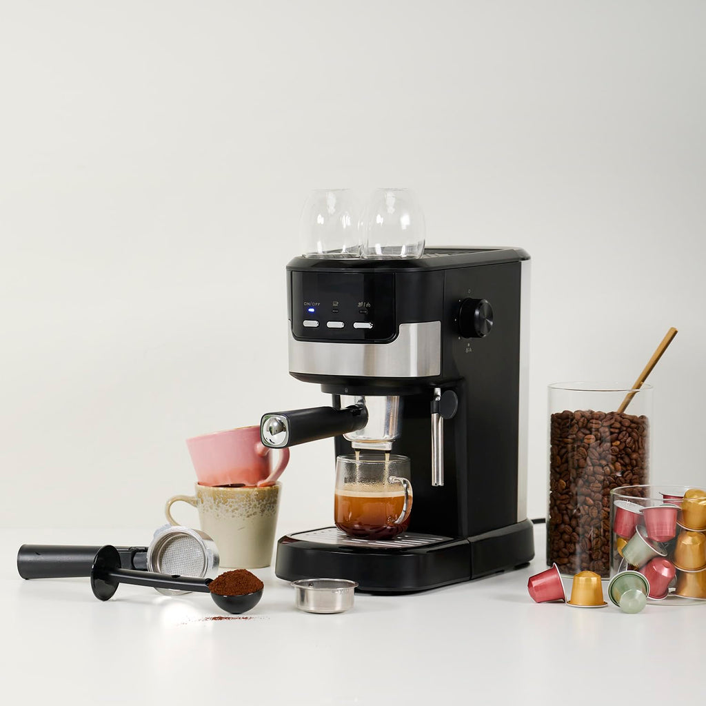 Machine à Espresso 2 tasses à la fois | 20 bars | 1100 W
