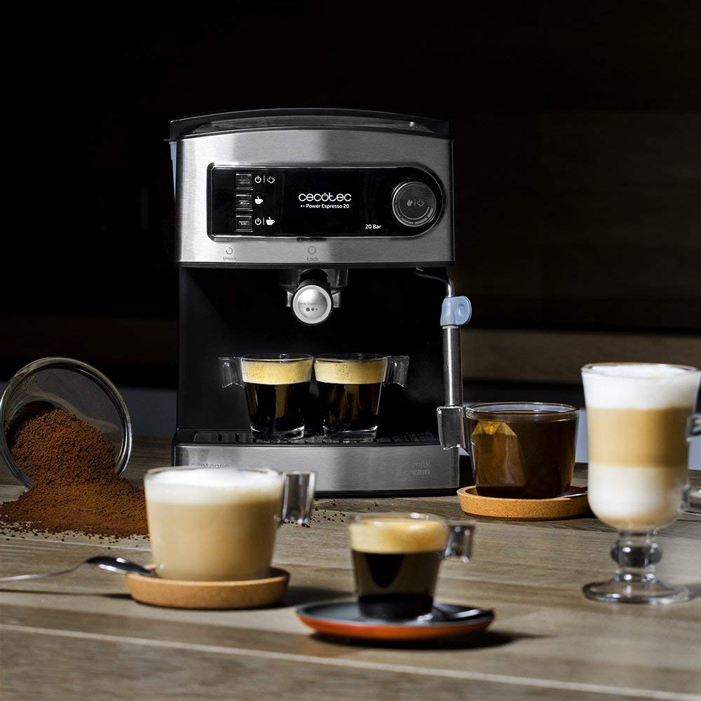 Machine à café Express Power Espresso 20 Barista Pro. 2 Thermoblocks, 20Bars, Manomètre