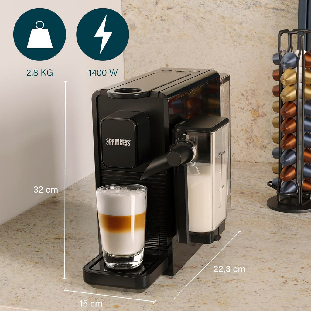 Machine à Café à Capsules and Latte Pro, Lait Automatique, 20 Bars