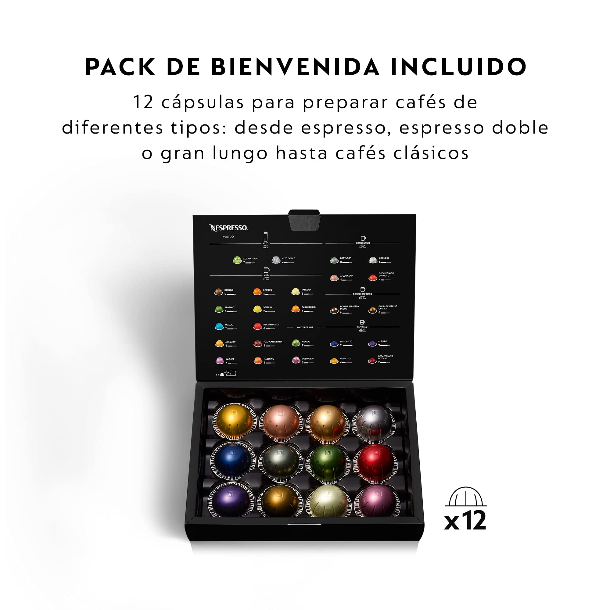Vertuo Next Machine à café et expresso avec WIFI et Bluetooth intégrés, Noir mat