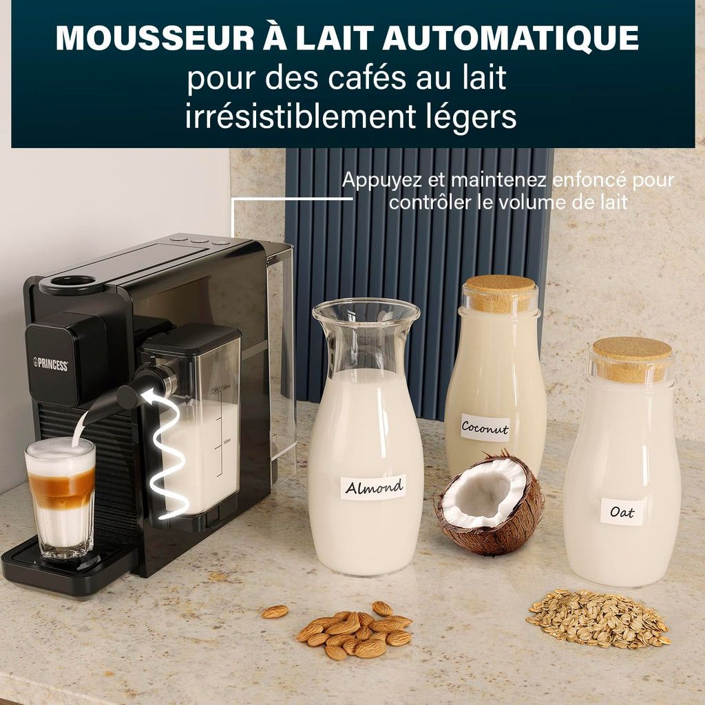 Machine à Café à Capsules and Latte Pro, Lait Automatique, 20 Bars