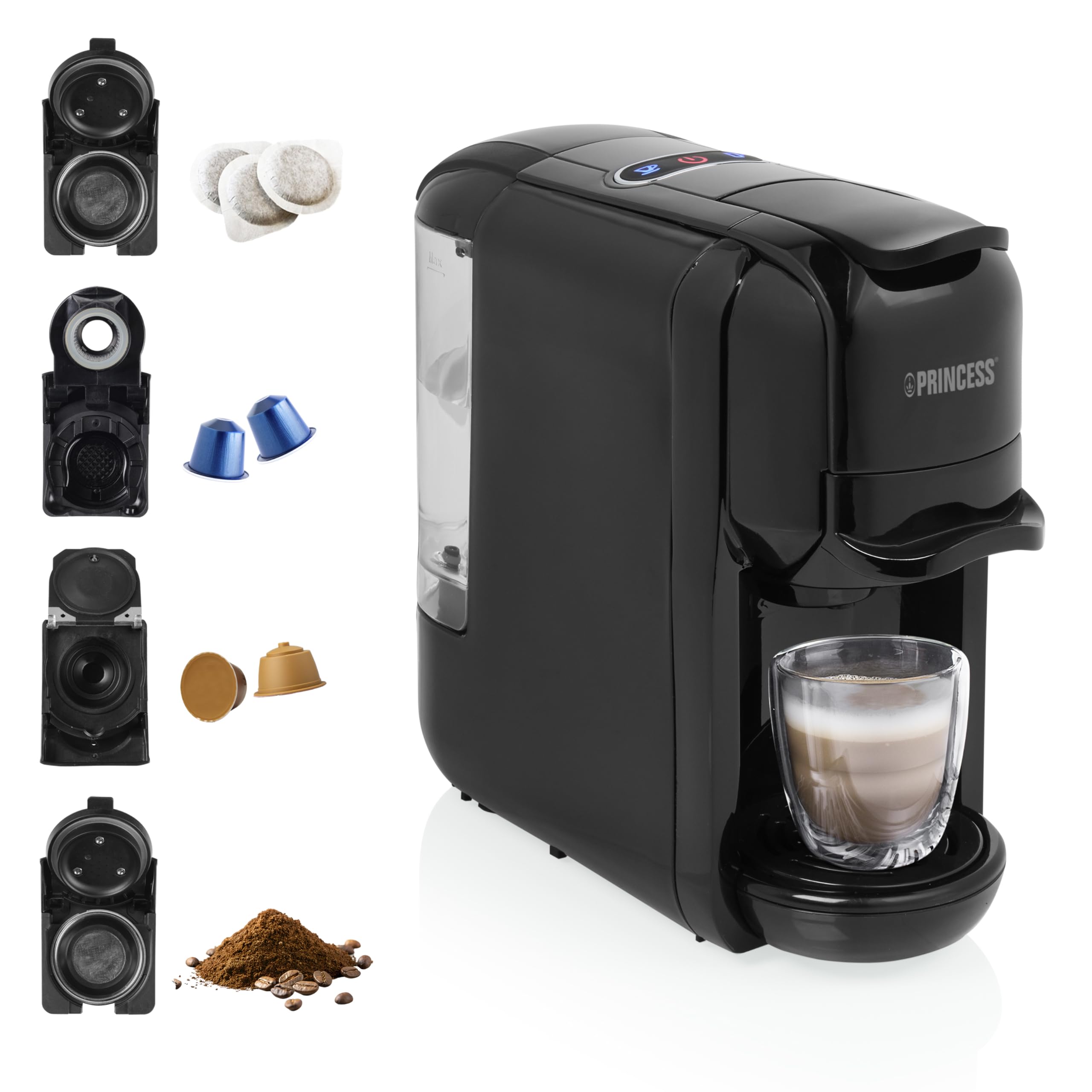 Cafetière - Pompe italienne 19 bars - 0,6 L - 1450 W